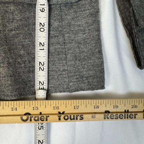J.Crew Wool 10 Tall M L Benny Double Breasted Blazer Unstructured Gray Unlined - Picture 11 of 16